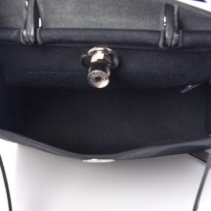 Hermes Military Toile Vache Hunter Herbag Zip PM 31 Black 7 of 14