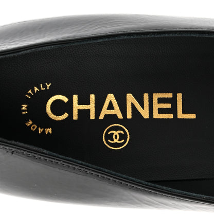 Chanel Patent Goatskin Cap Toe Mary Janes 38 Black 7 of 11