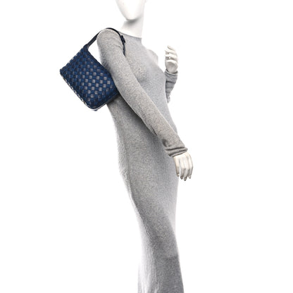 Bottega Veneta Nappa Denim Intrecciato Mini Wallace Abyss Indigo 2 of 11
