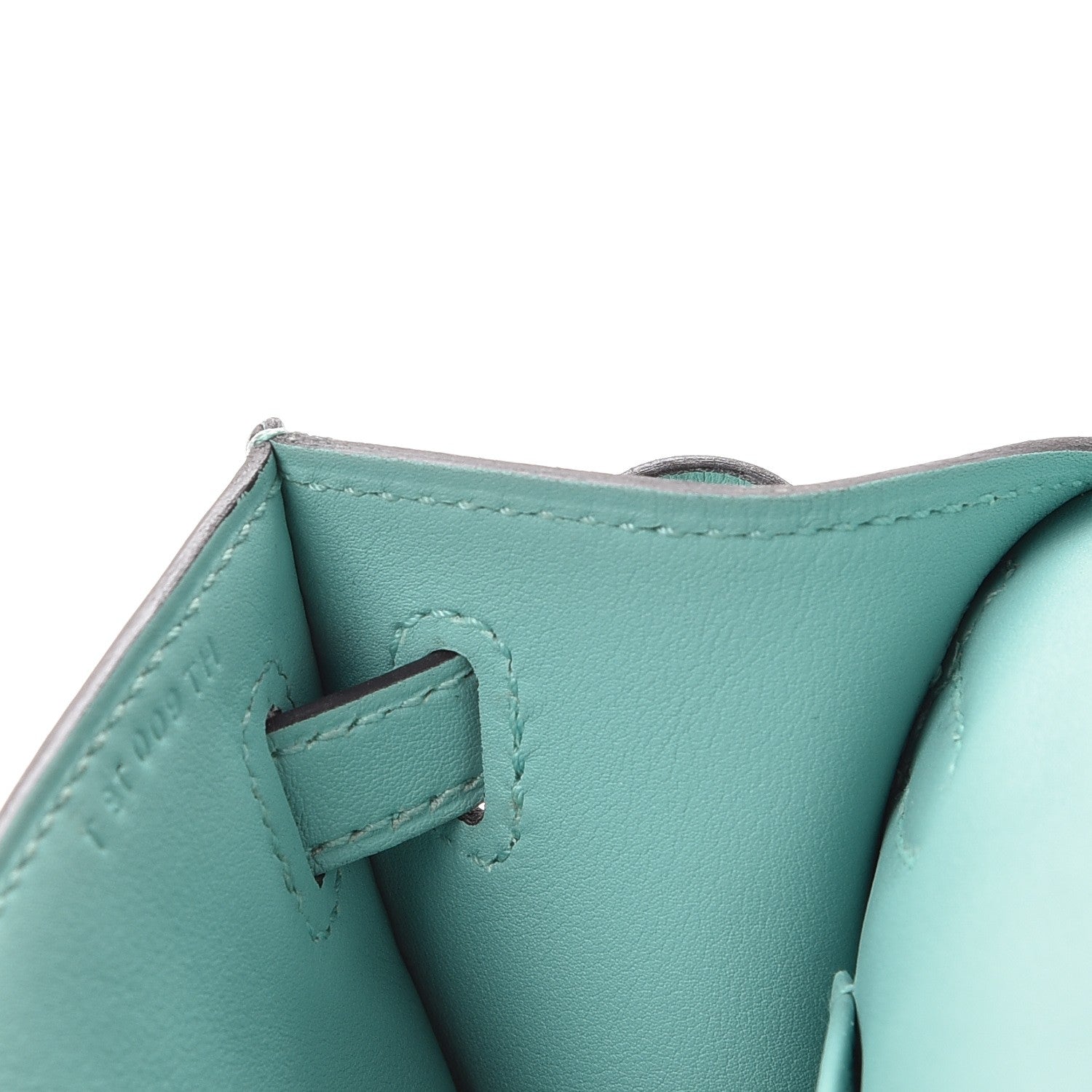 Hermes Swift Kelly Pochette Clutch Bleu Atoll 12 of 30