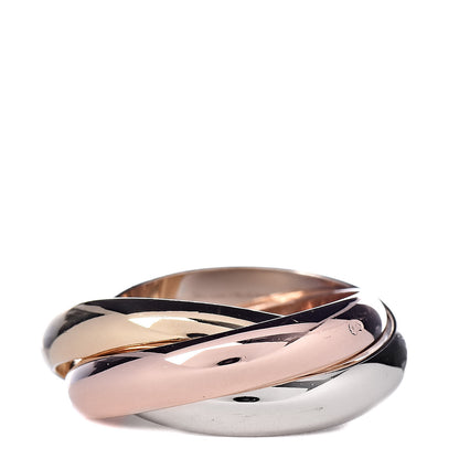 Cartier 18K Pink Yellow White Gold Classic Trinity Ring 52 6 1 of 4