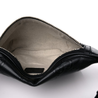 Gucci Calfskin GG Tennis Embossed Belt Bag Black 5 of 11