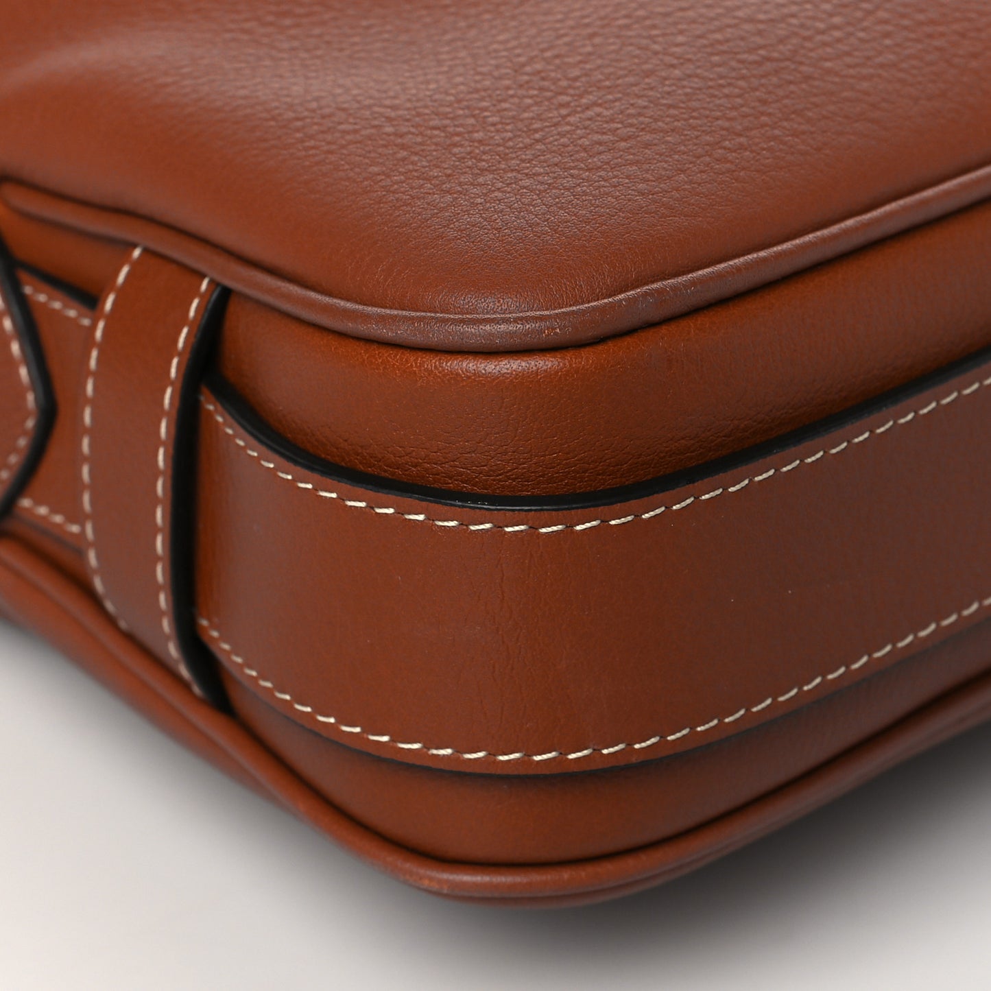 Supple Calfskin Medium Romy Shoulder Bag Tan