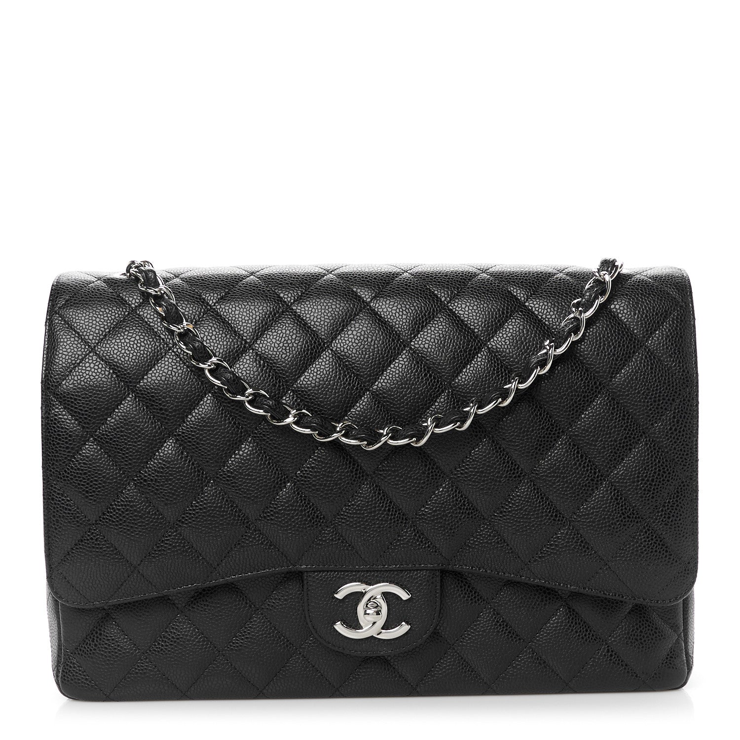 Chanel Caviar Quilted Maxi Double Flap Black 1 of 11