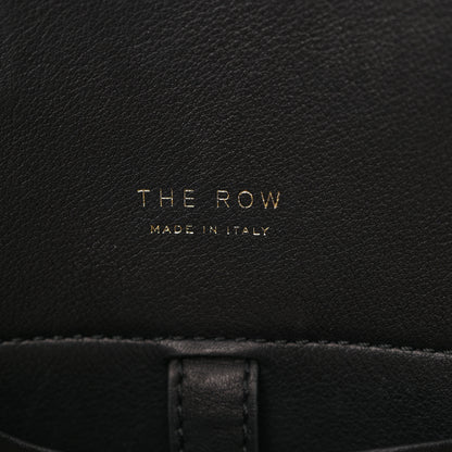 The Row Polished Saddle Calfskin Soft Margaux 10 Bag Black 6 of 9