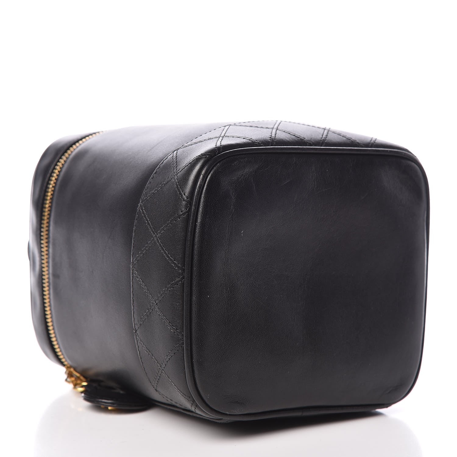 Chanel Lambskin Vanity Cosmetic Case Black 4 of 14