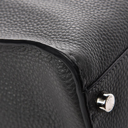 Fendi Cuoio Romano Selleria Monster Eyes Large Peekaboo Iconic Fit Satchel Asfalto 14 of 16