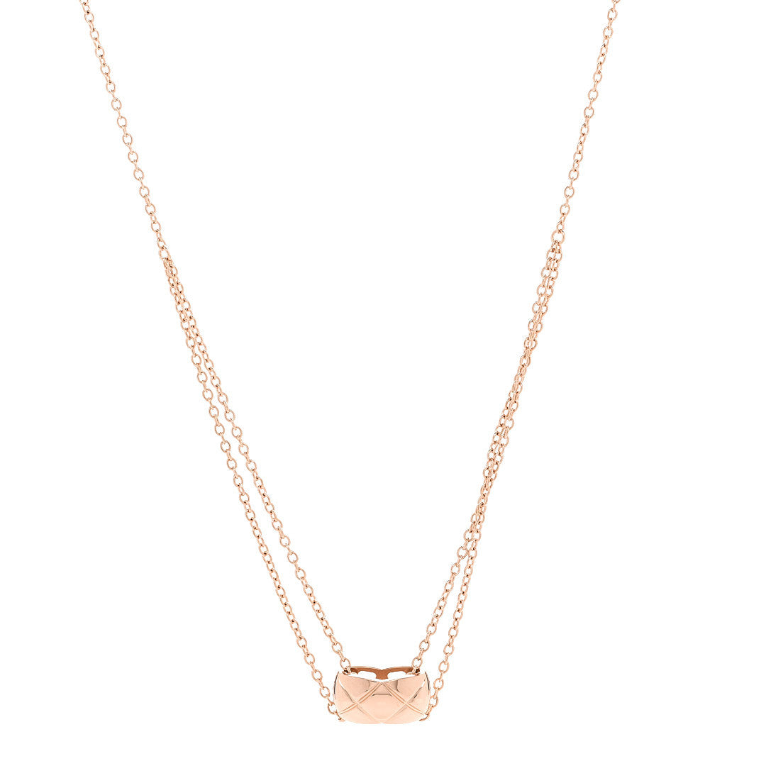18K Beige Gold Coco Crush Pendant Necklace