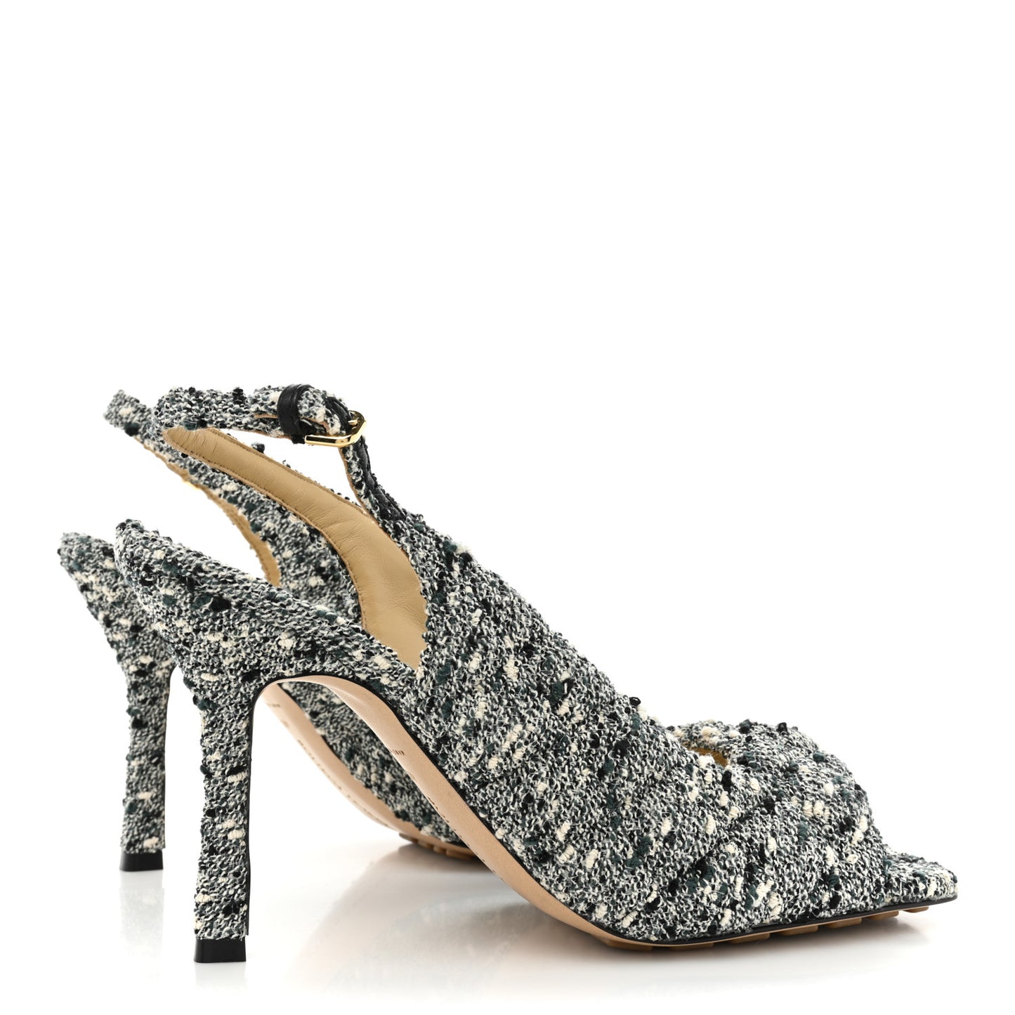 Terrazzo Boucle Slingbacks 40 Green Marble