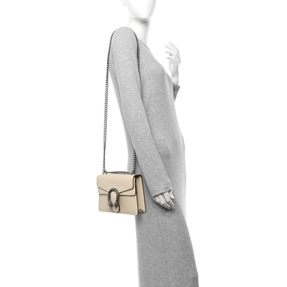 Gucci Textured Calfskin Crystal Mini Dionysus Shoulder Bag Mystic White 2 of 10