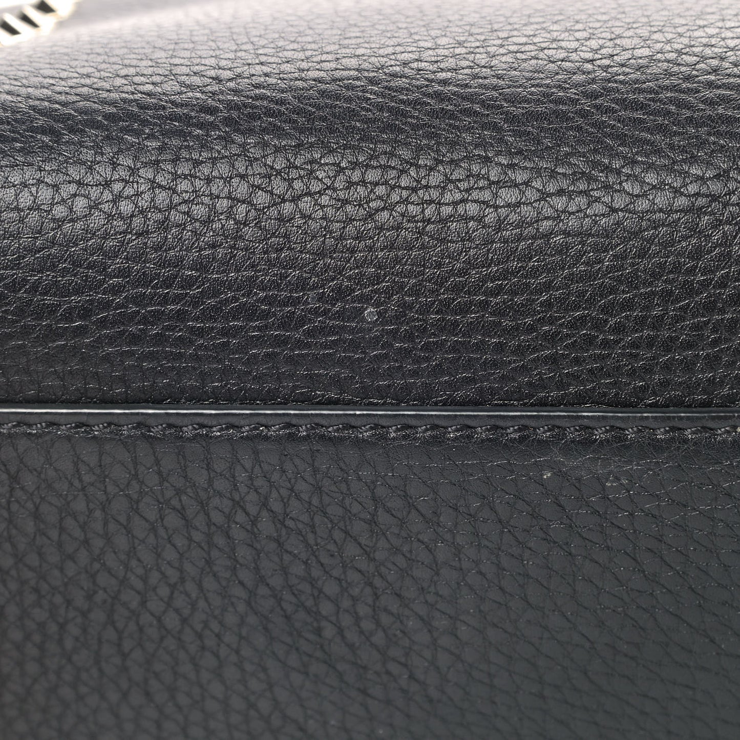 Grainy Calfskin Rockstud Single Handle Flap Bag Black