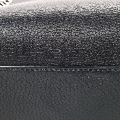 Valentino Garavani Grainy Calfskin Rockstud Single Handle Flap Bag Black 9 of 10