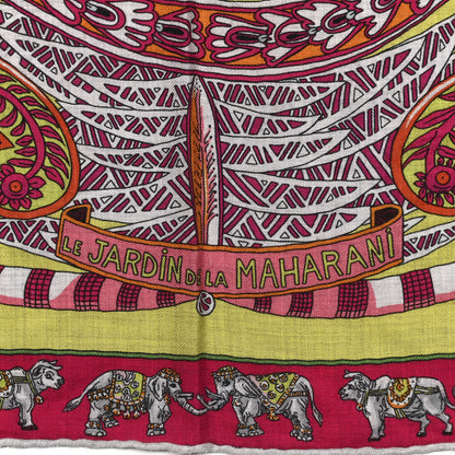Hermes Cashmere Silk Aux Portes Du Palais Shawl 140 3 of 6