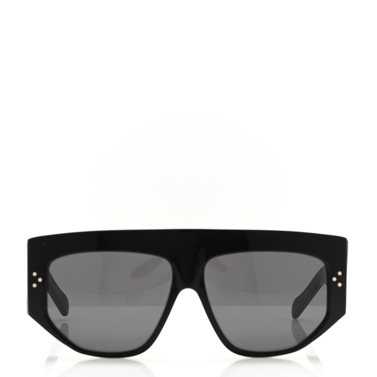 Celine Acetate Flat Top Rectangular Sunglasses CL40106I Black 2 of 6