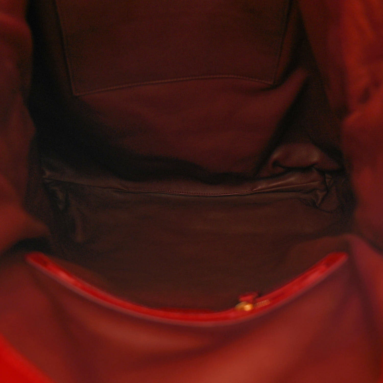 The Row Calfskin Polly Tote Red 5 of 9