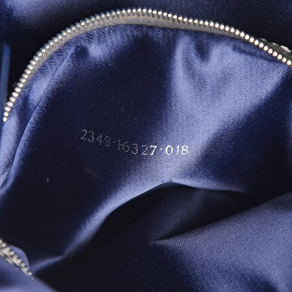 Fendi Zucchino Mini Boston Satchel Navy 7 of 12