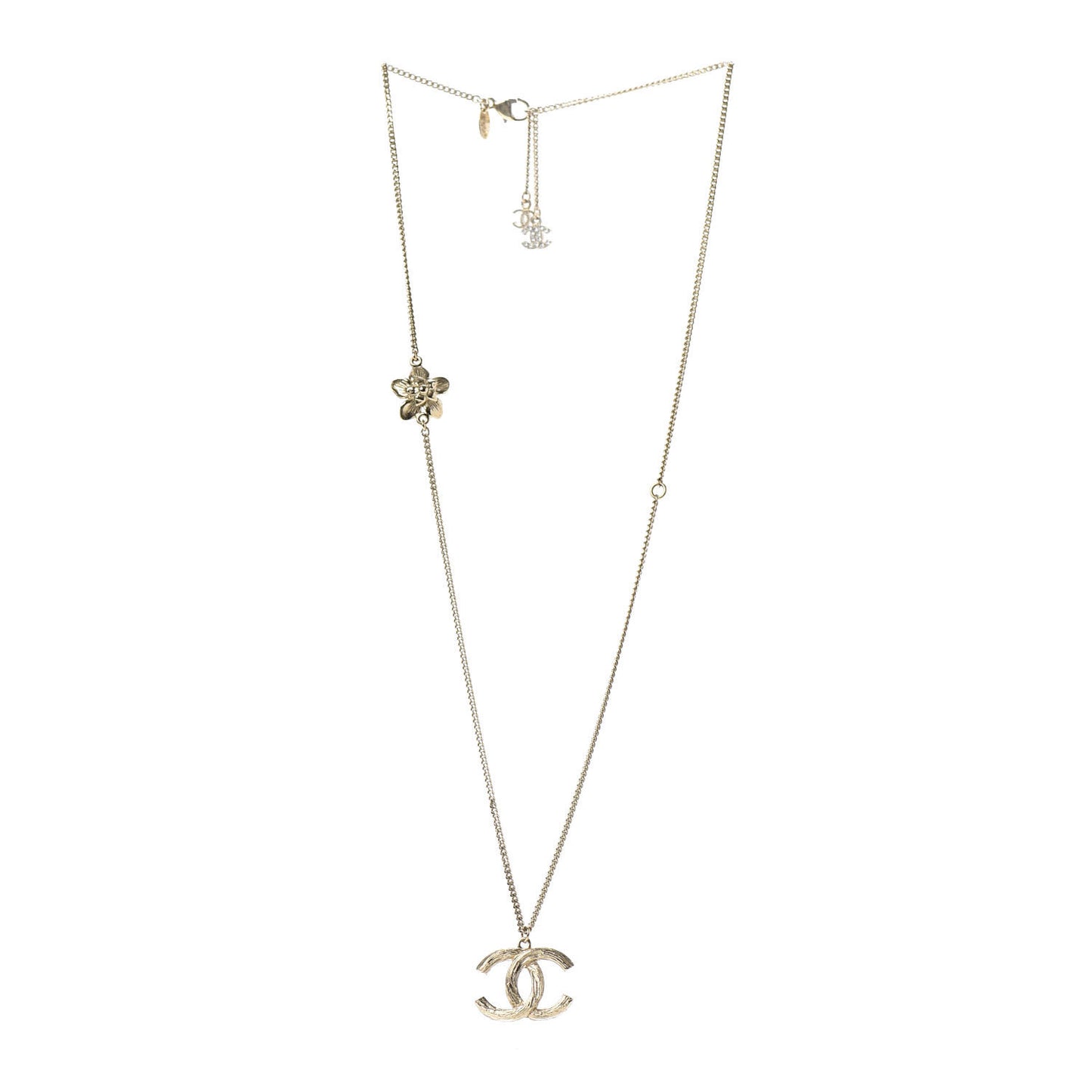 CC Camellia Necklace Gold