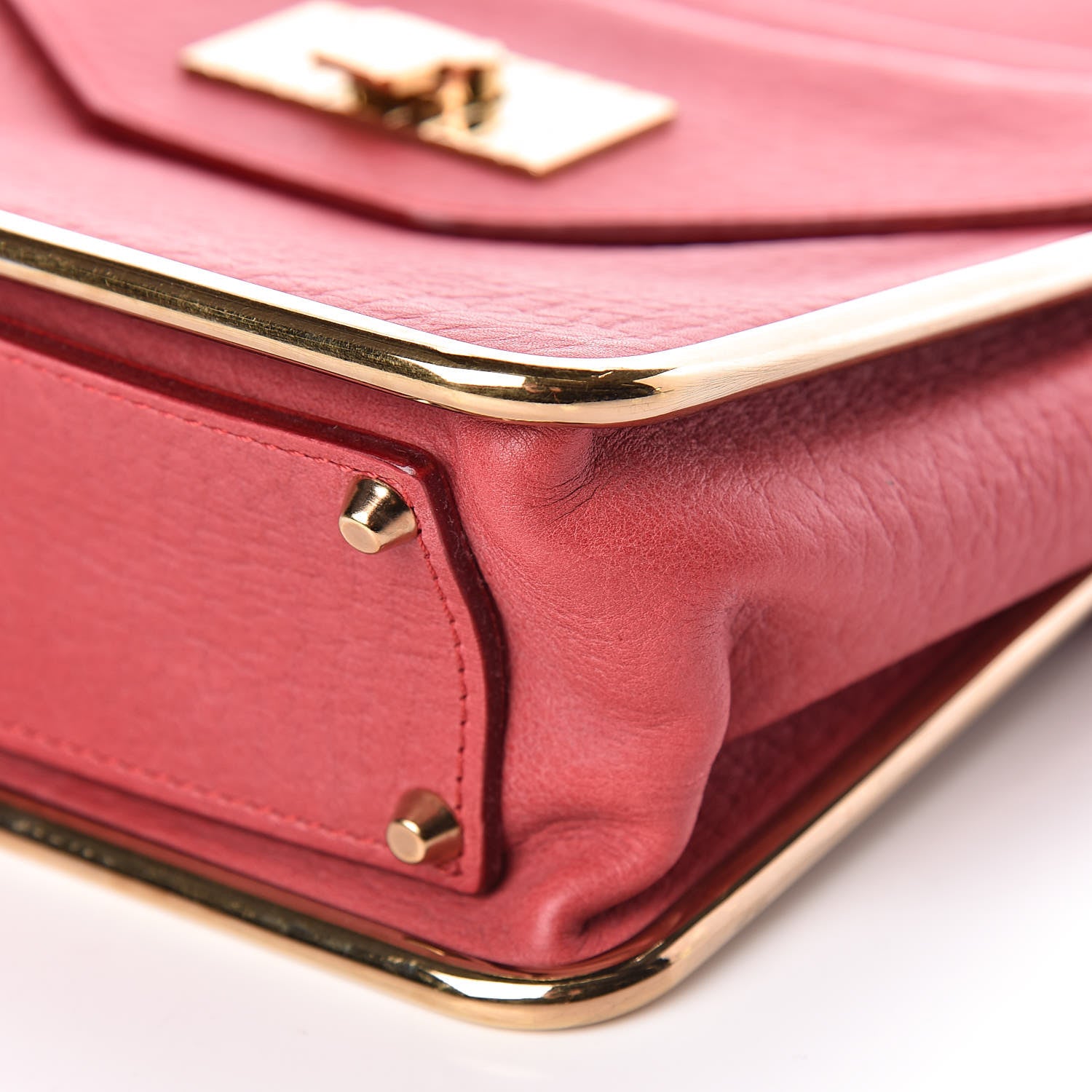 Chloe Grained Calfskin Sally Flap Bag Red 9 of 10