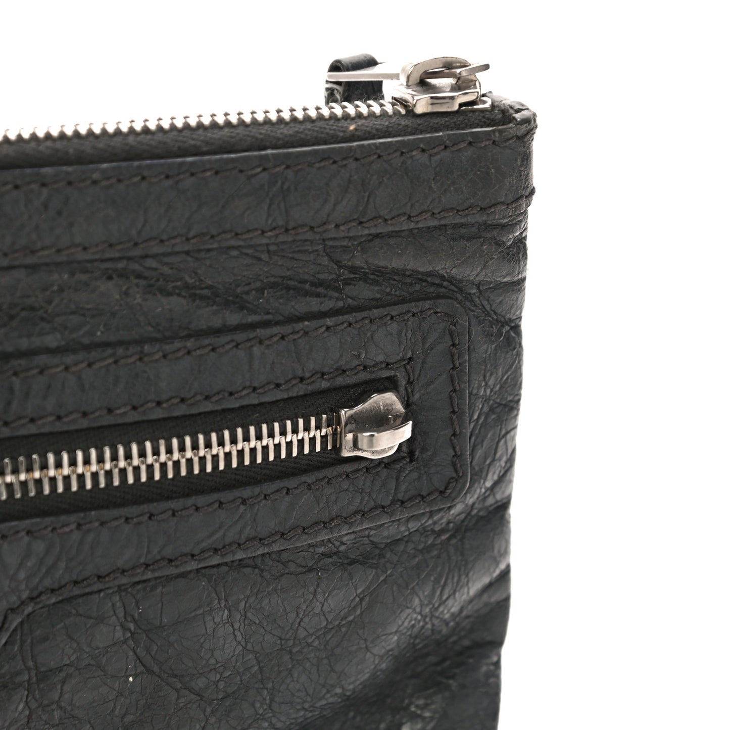 Agneau Arena Classic Hardware Small Clip Gris Fossile