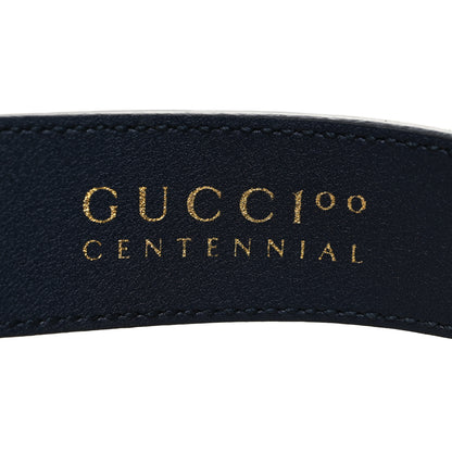 Gucci GG Supreme Monogram Kaleidoscope Double G 30mm Belt 90 36 Blue Orange Multicolor Blue Agata 6 of 6