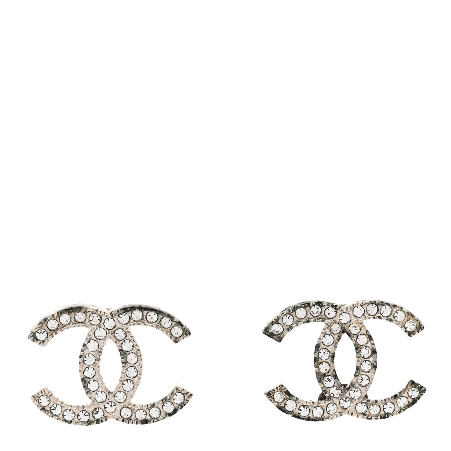 Crystal CC Earrings Gold
