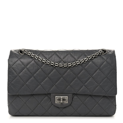 Chanel Aged Calfskin Quilted 2.55 Reissue 226 Flap Grey 1 of 11
