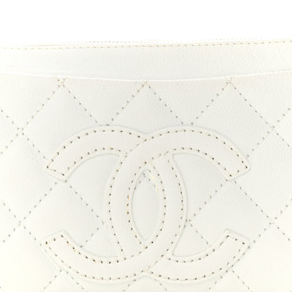 Chanel Caviar Quilted Timeless CC Shoulder Bag White 8 of 17