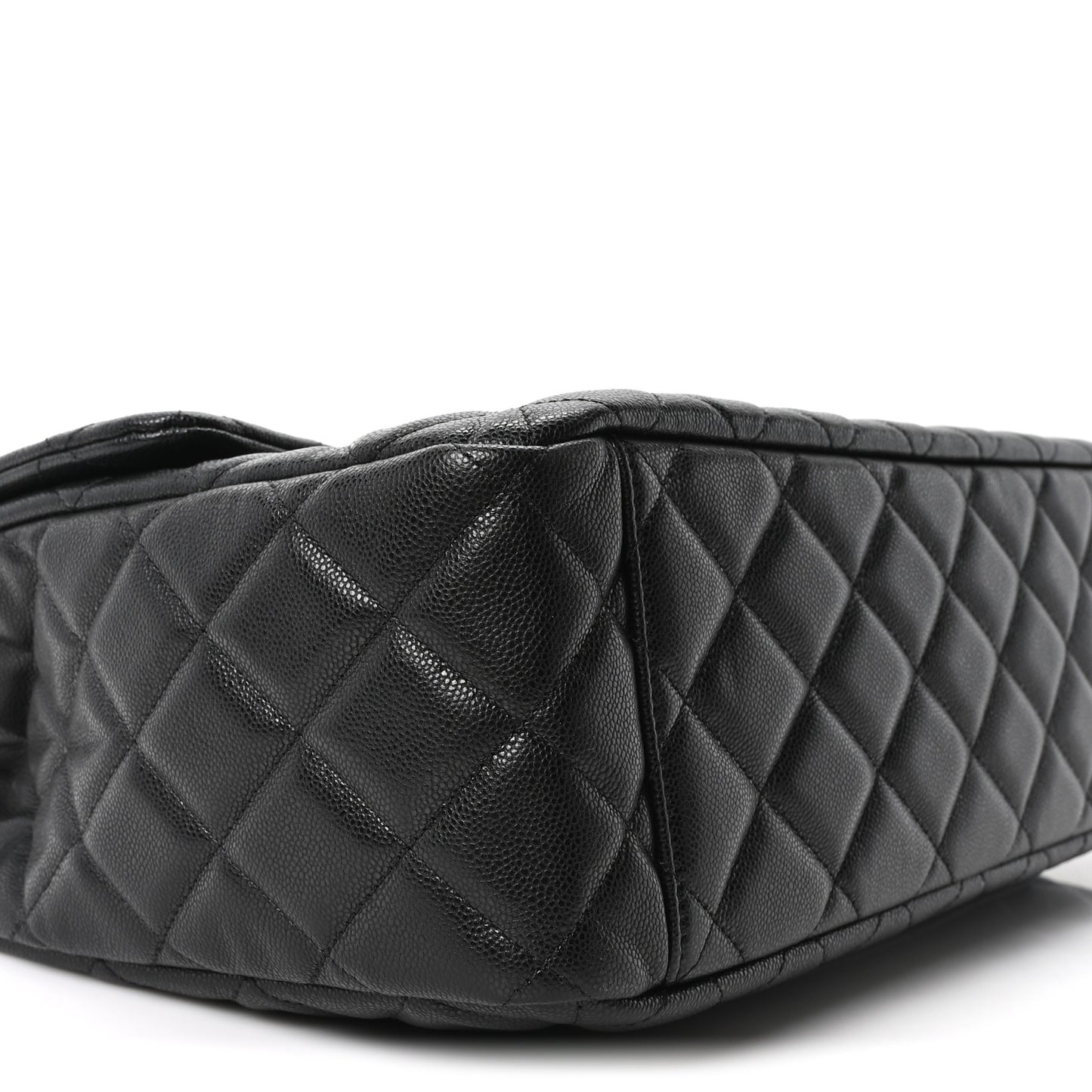 Caviar Quilted XXL Travel Flap Bag Black