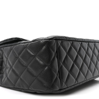 Chanel Caviar Quilted XXL Travel Flap Bag Black 9 of 10