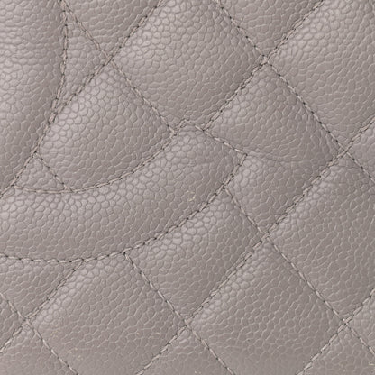 Chanel Caviar Quilted Grand Shopping Tote GST Light Grey 15 of 20