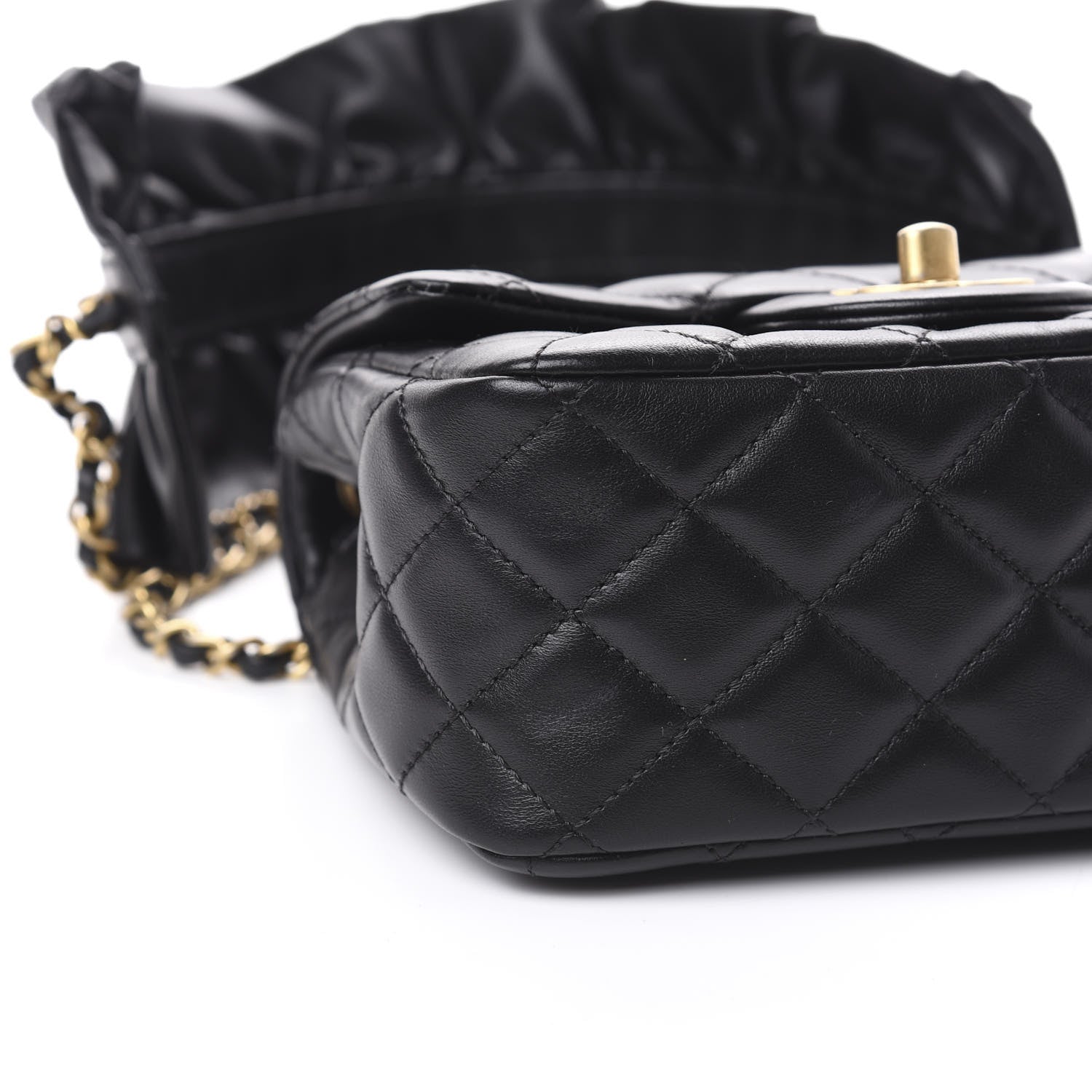 Chanel Lambskin Quilted Mini Romance Square Flap Black 9 of 12