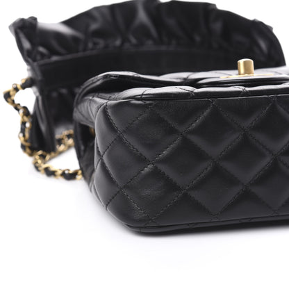 Chanel Lambskin Quilted Mini Romance Square Flap Black 9 of 12