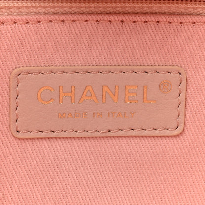 Chanel Woven Straw Raffia Medium Deauville Tote Pink 6 of 11