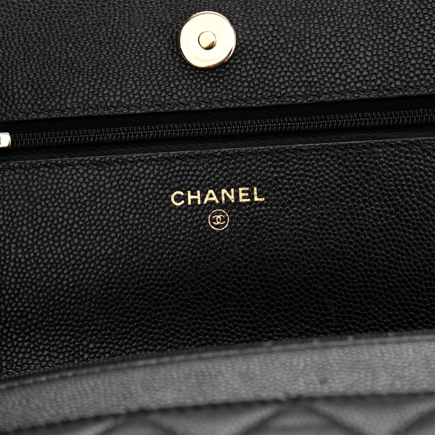 Chanel Caviar Quilted Wallet On Chain WOC Black 6 of 12