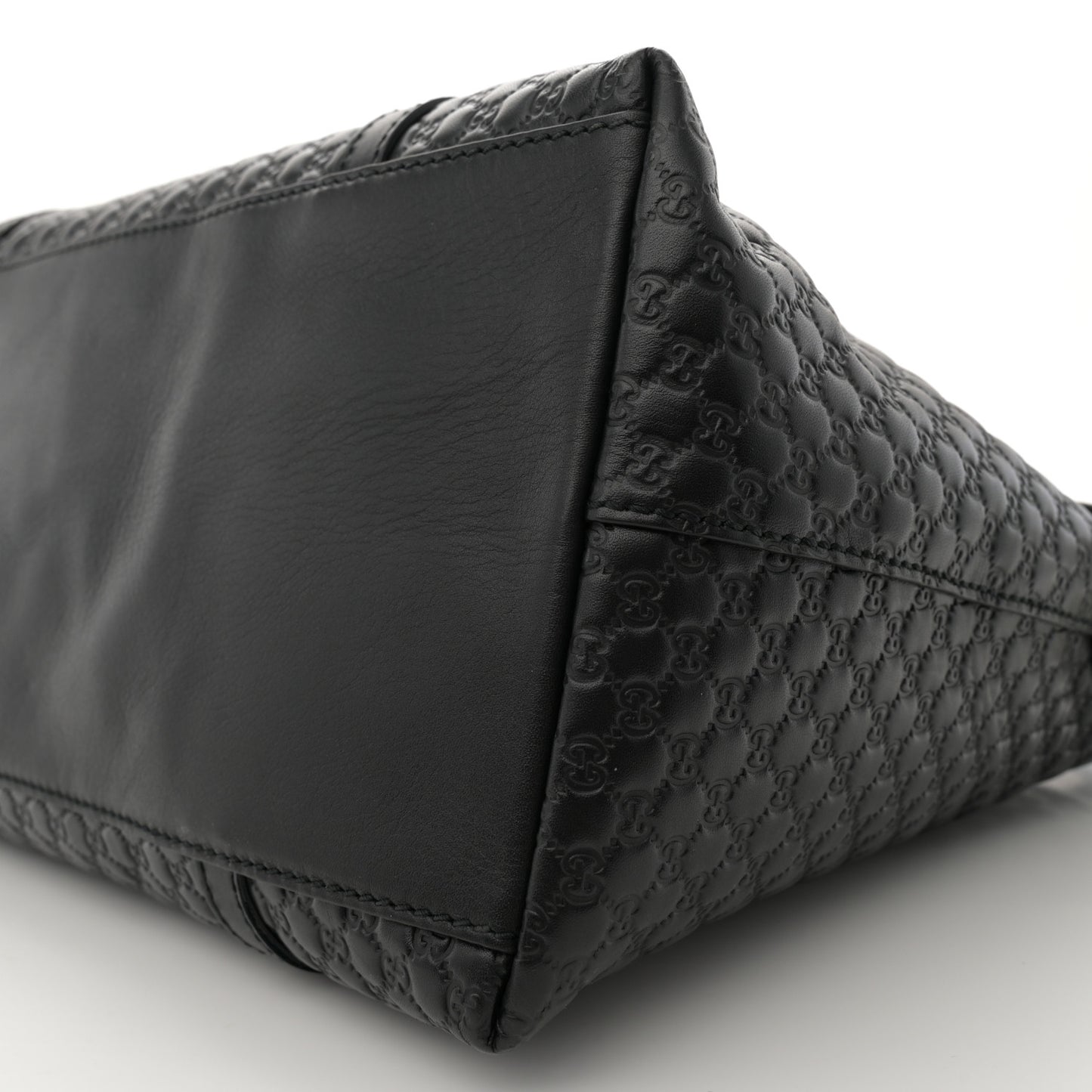 Soft Microguccissima Dome Satchel Black