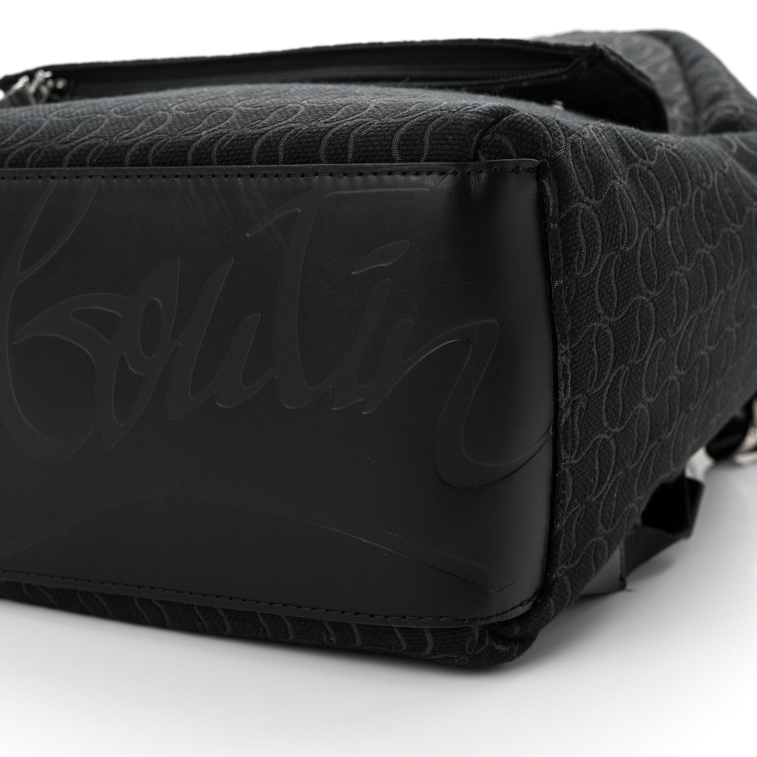 Christian Louboutin CHRISTIAN LOUBOUTIN Monogram Print Backpack Black 10 of 10
