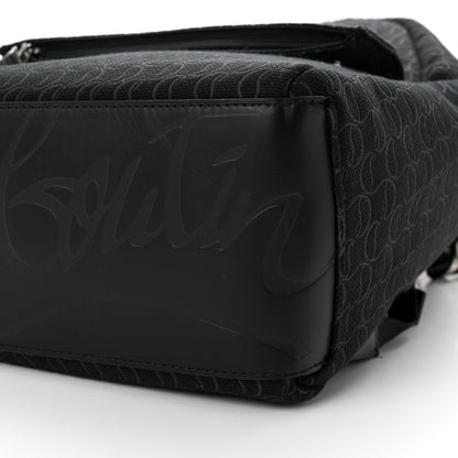 Christian Louboutin CHRISTIAN LOUBOUTIN Monogram Print Backpack Black 10 of 10