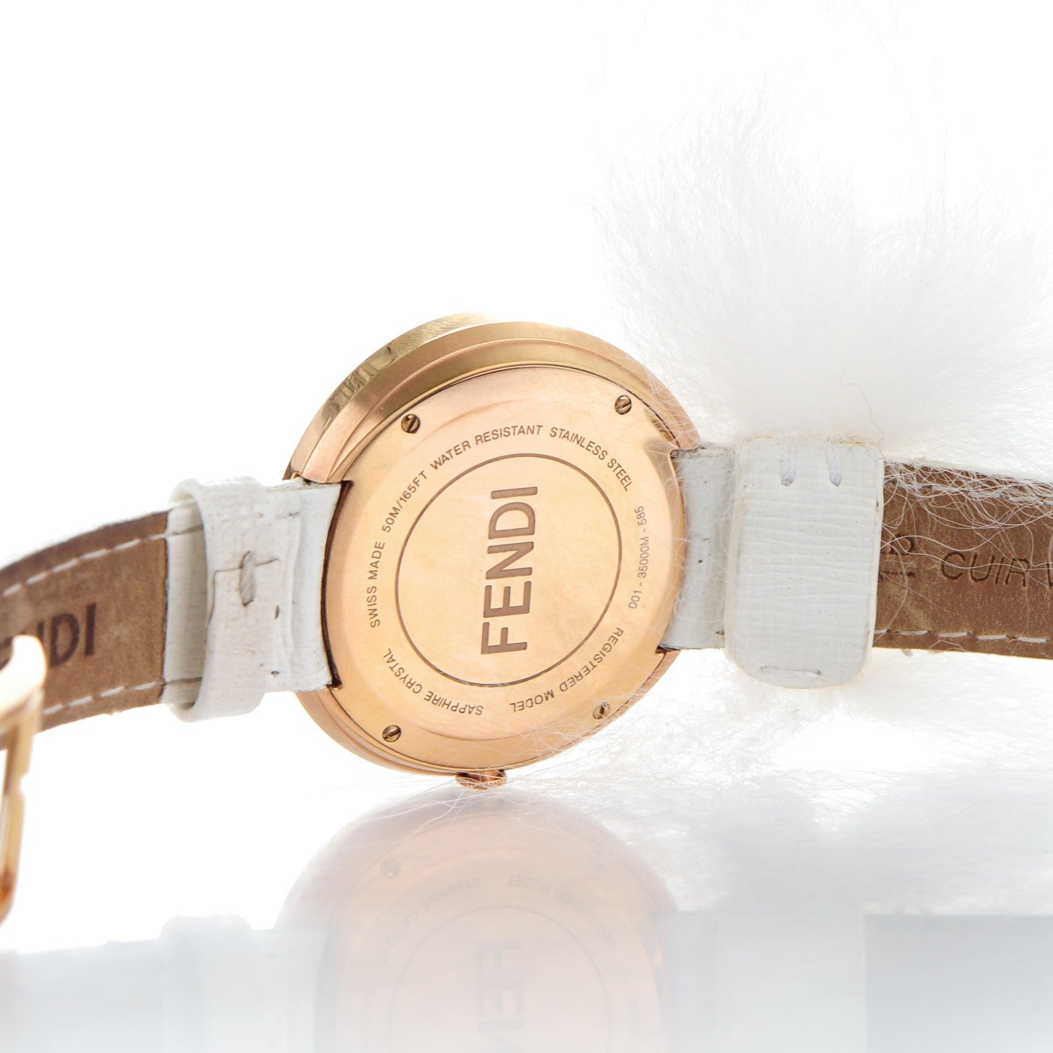 Fendi Stainless Steel Calfskin 36mm My Way Quartz Watch White 5 of 10