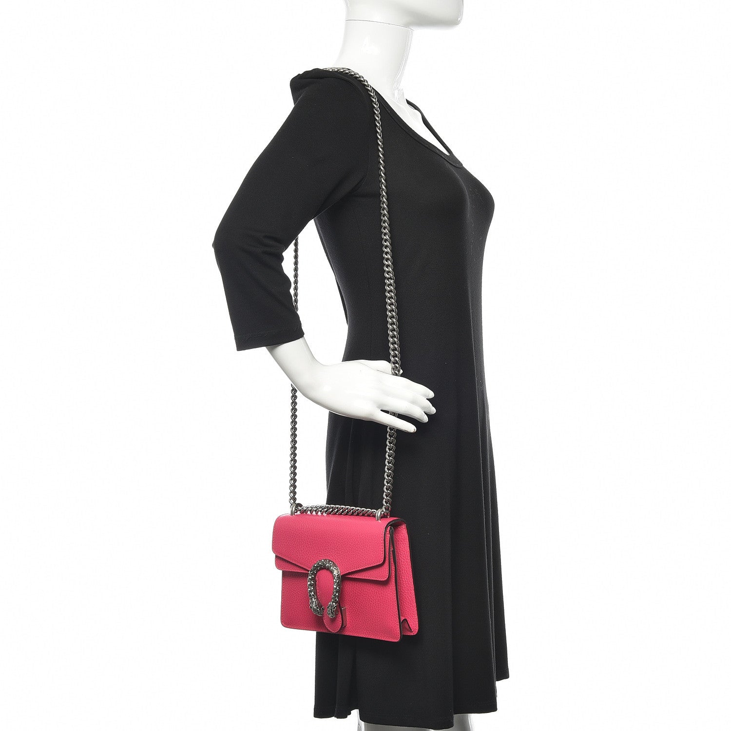 Gucci Calfskin Mini Dionysus Shoulder Bag Box Pink 2 of 10
