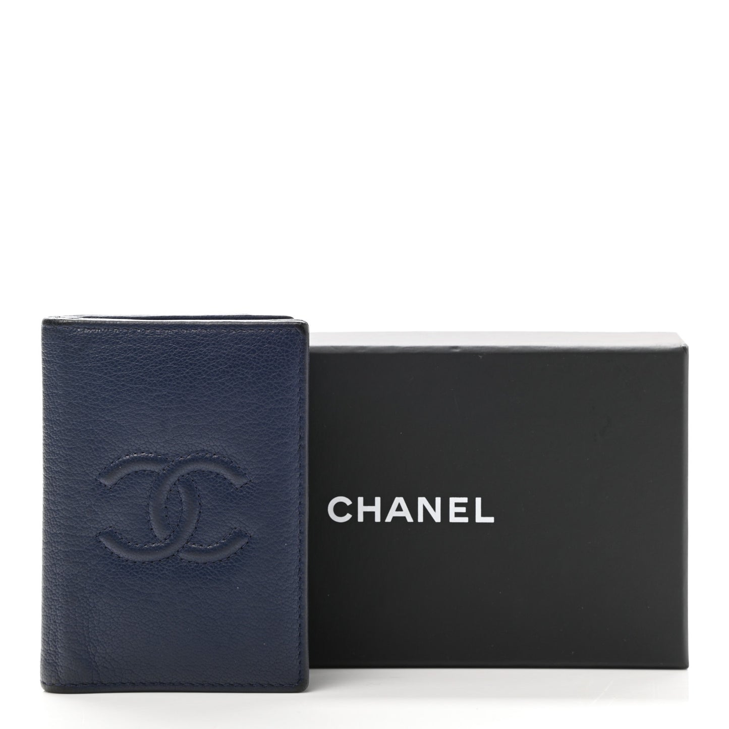 Lambskin Timeless CC Timeless Card Holder Wallet Navy