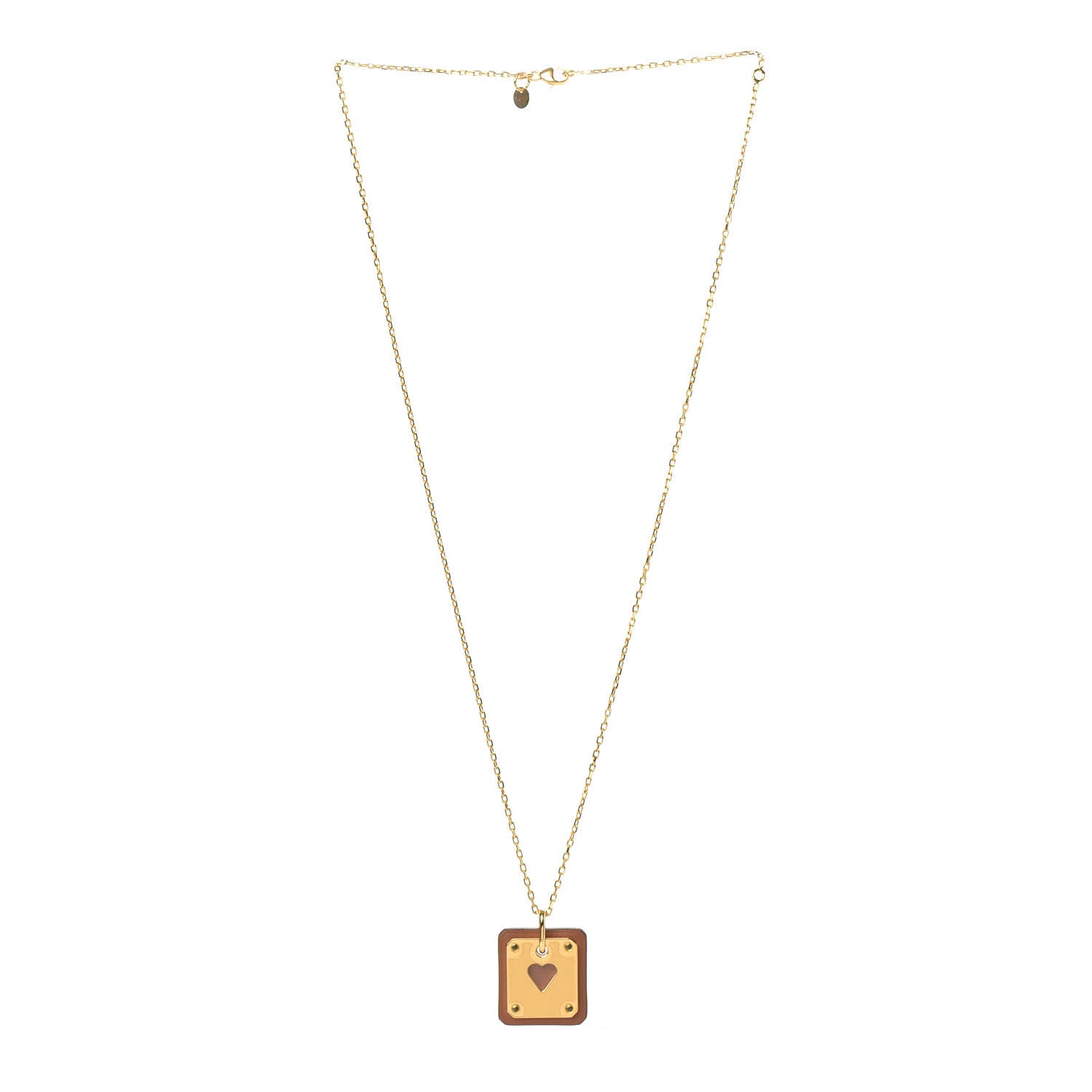 Hermes Swift As De Coeur Necklace Gold 3 of 7