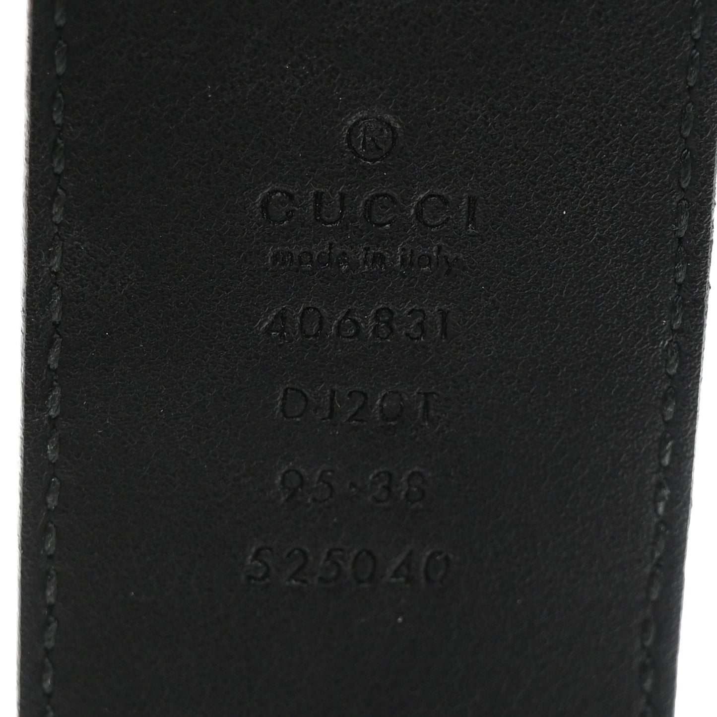 Textured Calfskin Double G 40mm Belt 95 38 Black