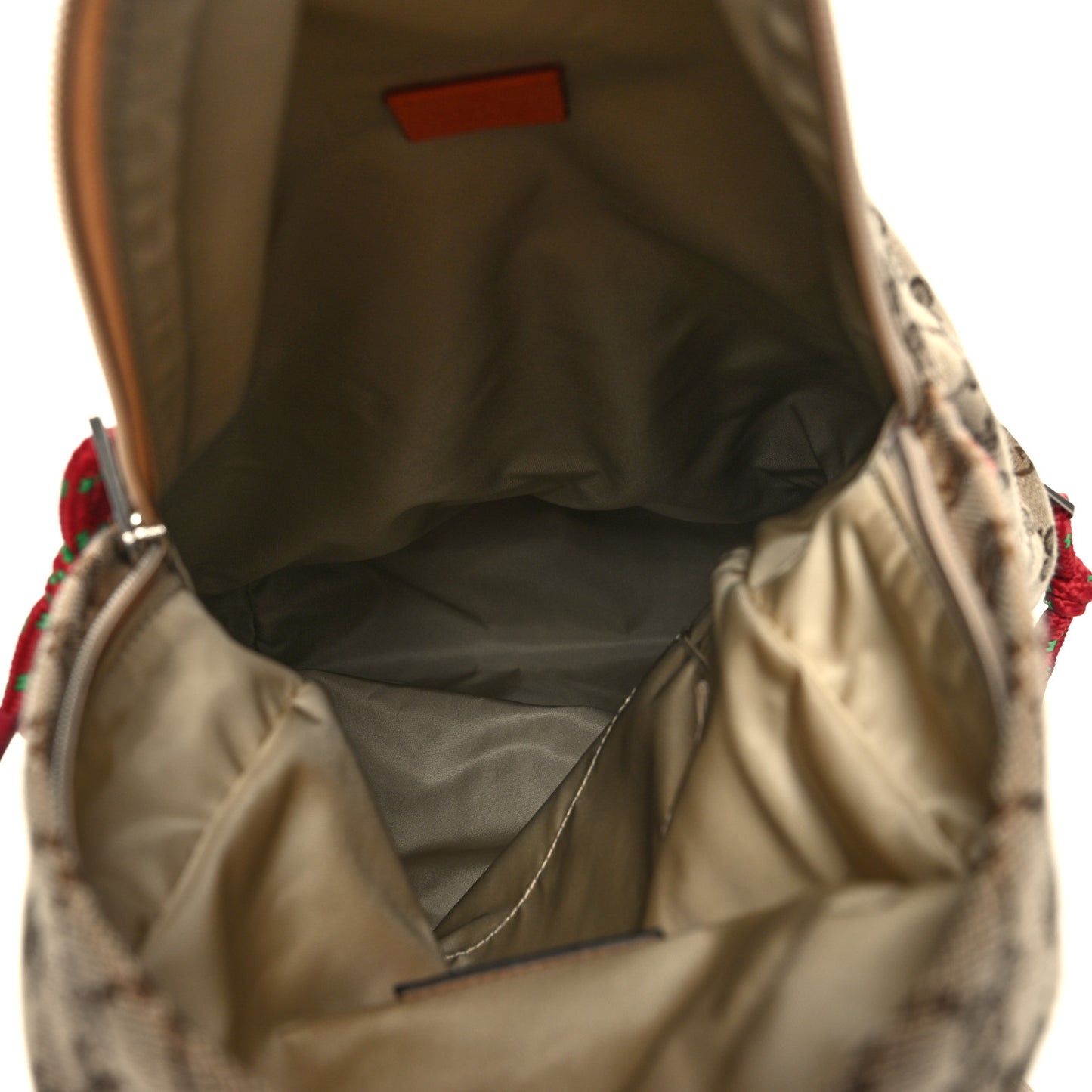X THE NORTH FACE Monogram Textured Dollar Calfskin Embroidered Beige Ebony Mystic White Deep Orange
