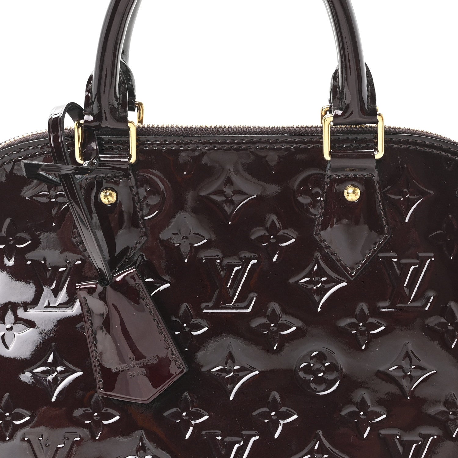 Louis Vuitton Vernis Alma PM Terre D'Ombre 7 of 9