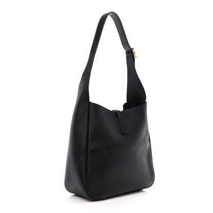 Saint Laurent Smooth Calfskin Small Le 5 A 7 Soft Hobo Black 3 of 10