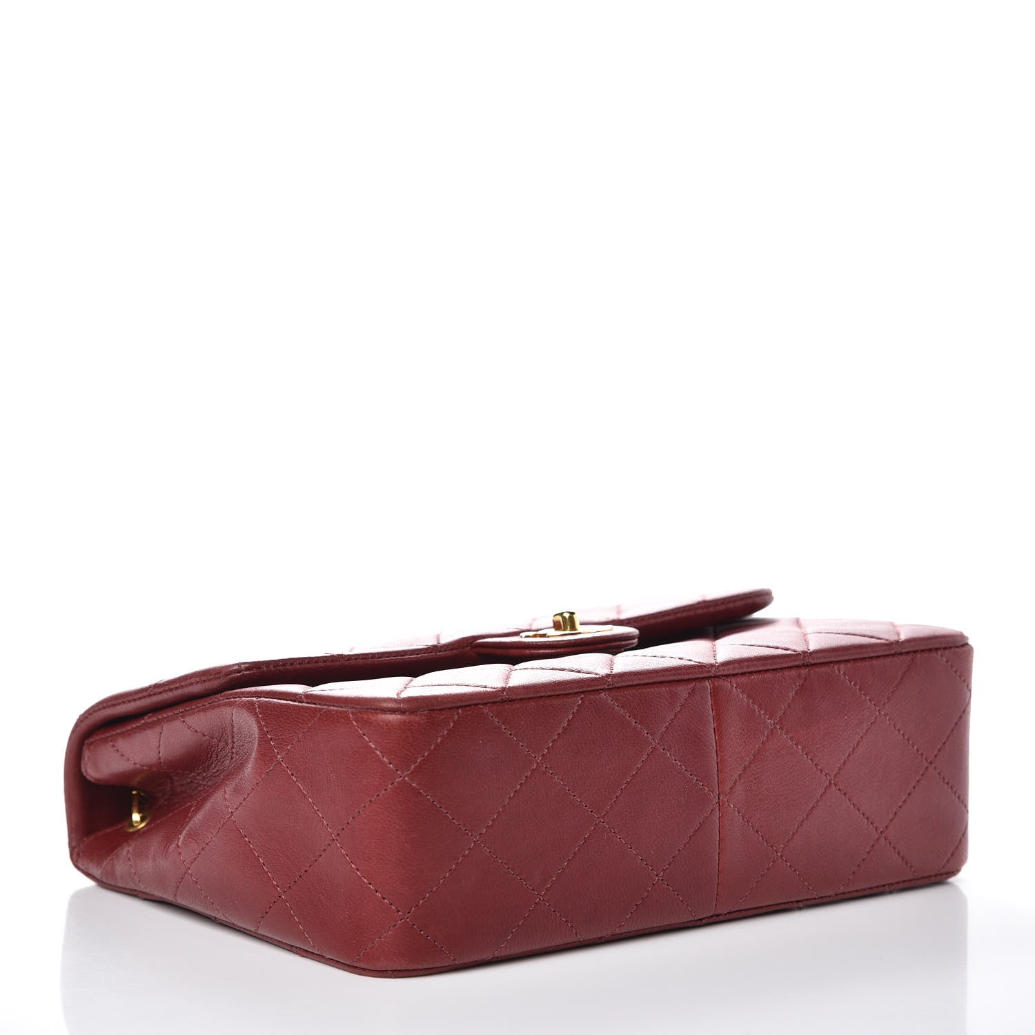 Chanel Lambskin Quilted Mini Square Flap Bordeaux 5 of 16
