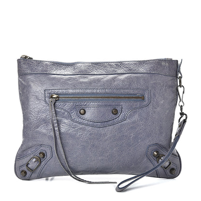 Balenciaga Agneau Classic Hardware Flat Handle Clutch Jacynthe 1 of 10