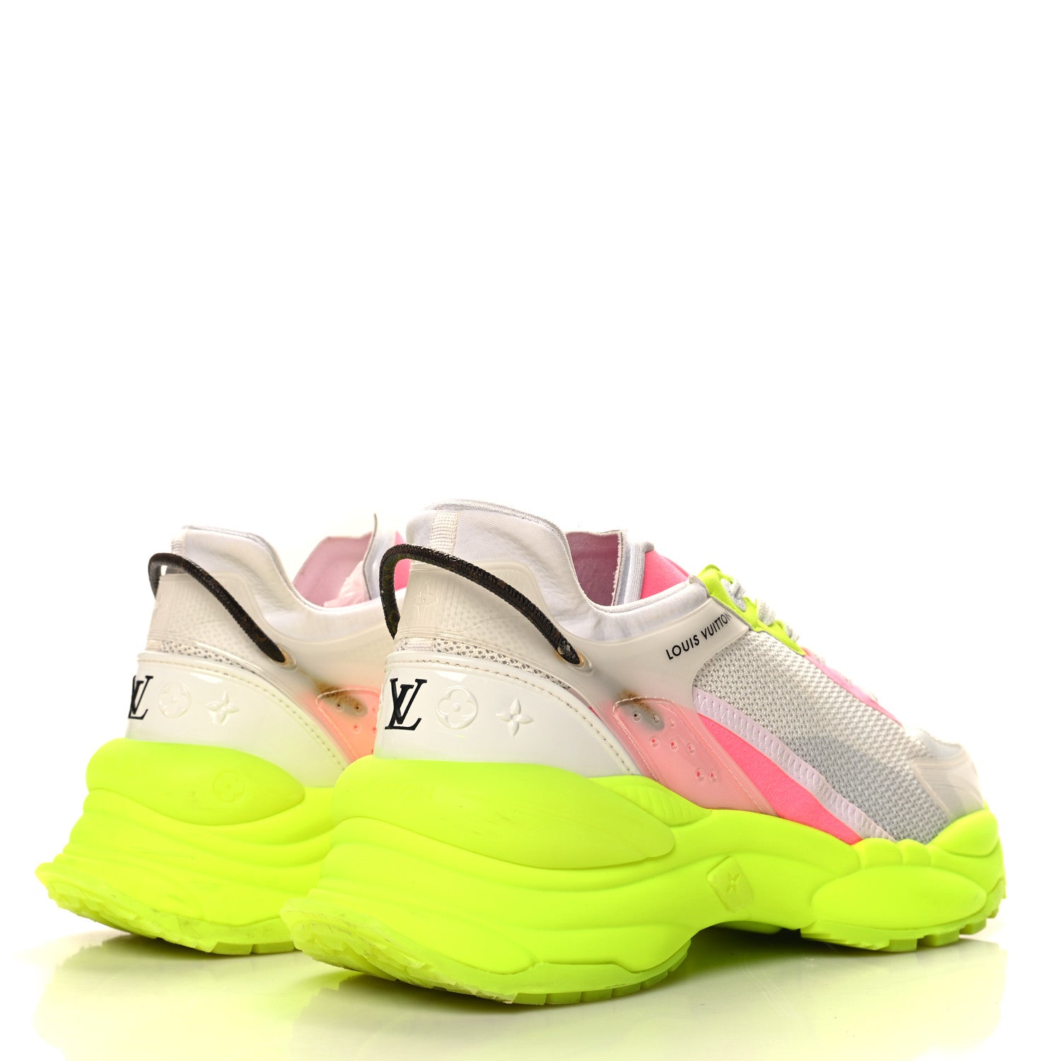 Louis Vuitton Monogram Calfskin Run 55 Sneakers 41 Yellow 5 of 10