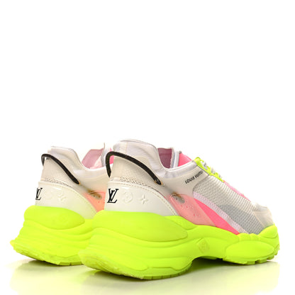 Louis Vuitton Monogram Calfskin Run 55 Sneakers 41 Yellow 5 of 10