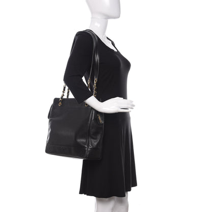 Chanel Caviar CC Shoulder Bag Black 2 of 10